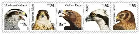 2012 US Birds of Prey 85 Cent Stamps Sheets of 20