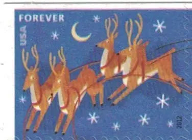 2012 US Santa Sleigh Forever Stamps Sheets of 20