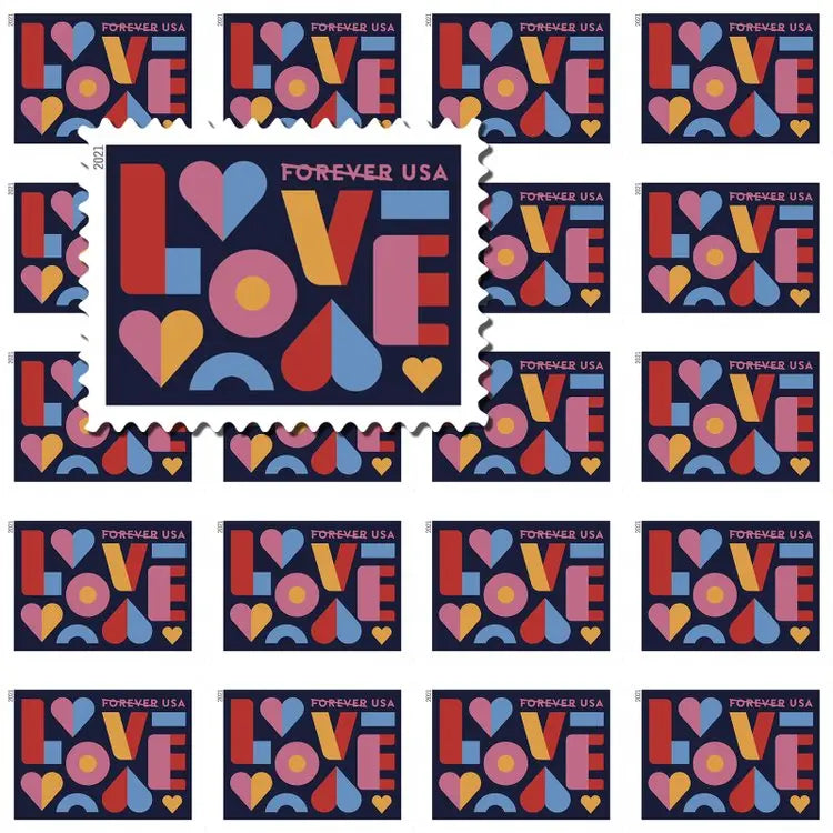 2021 US Love Forever Stamp Sheets of 20
