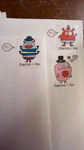 2021 US Message Monsters Forever Stamps Sheets of 20