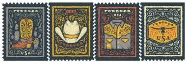 2021 US Western Wear Forever Stamp Sheets of 20