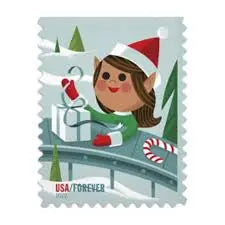 2022 US Holiday Elves Forever Stamps Sheets of 20
