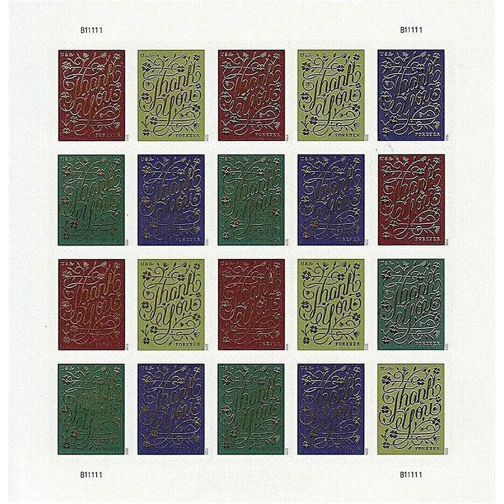 (2020) US Thank You Forever Postage Stamps Sheets of 20