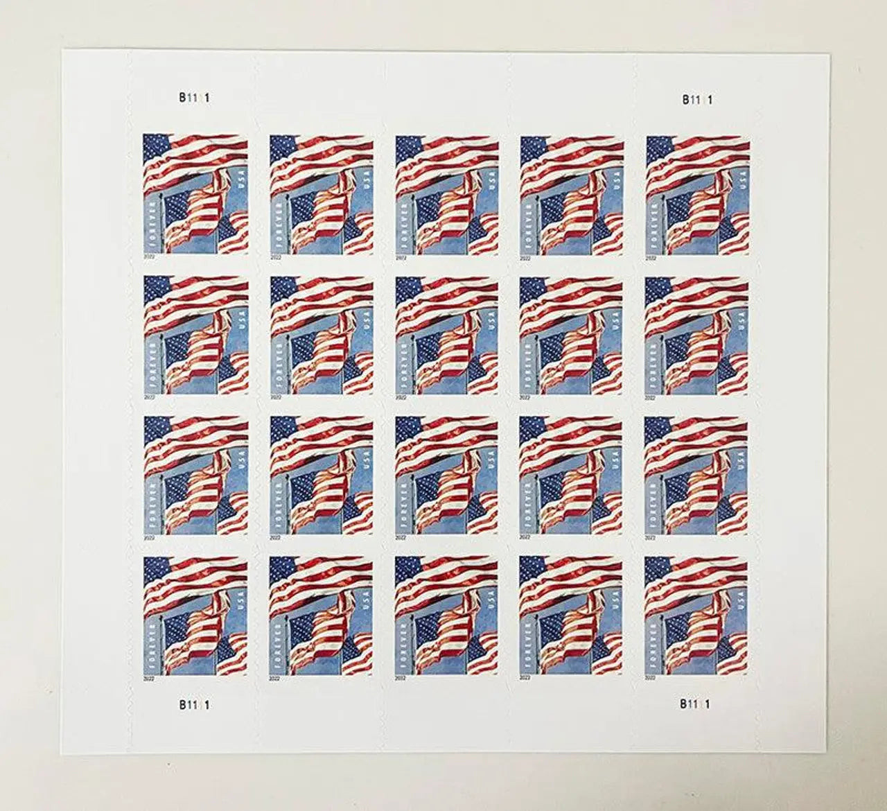 2022 us flag stamp Sheets of 20