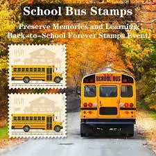 2023 US School Bus Additional Ounce Stamps Sheets of 20