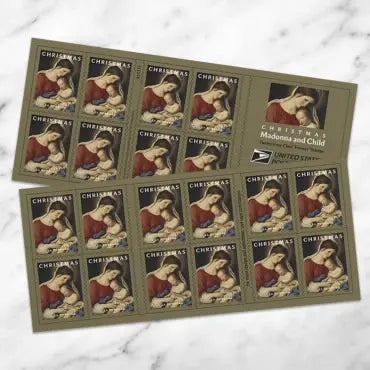 2024 us Christmas Madonna and Child Forever Stamps Sheets of 20
