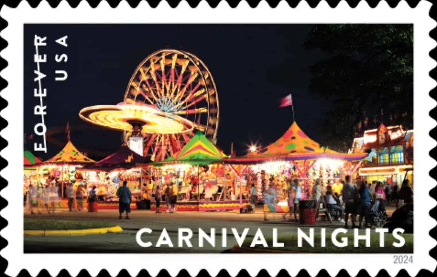 2024 us carnival nights forever stamps Sheets of 20