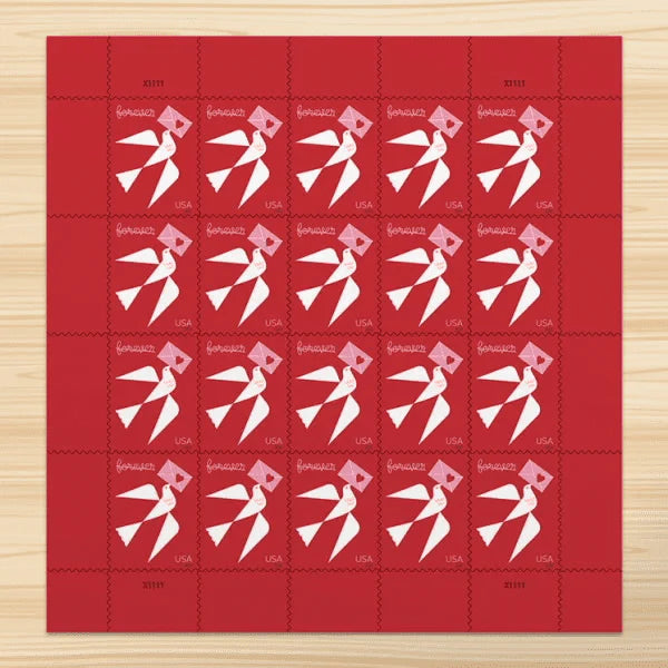 2024 us carrier pigeon love stamps Sheets of 20