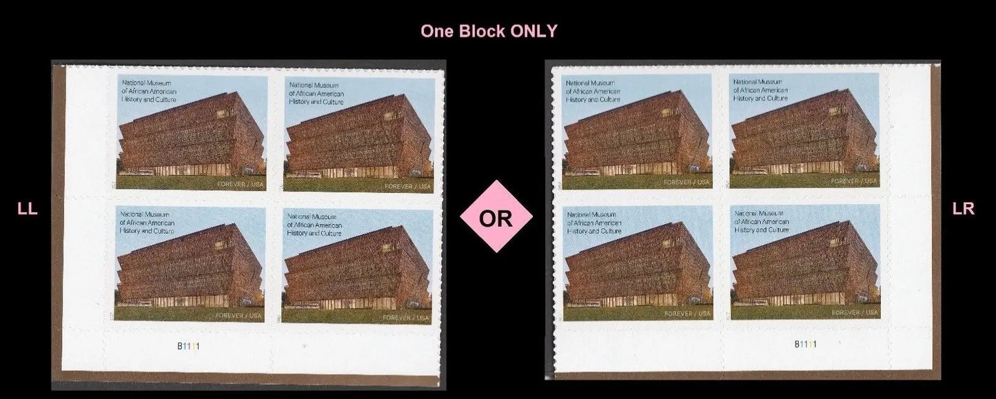 2017 National Museum of African American History and Culture Stamps Sheets of 20