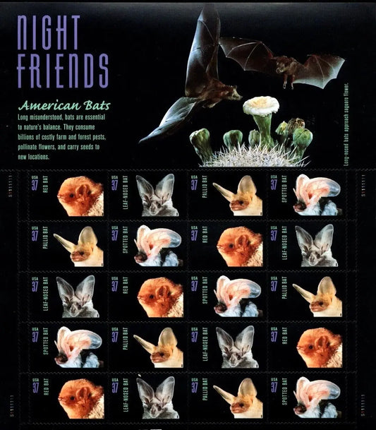 2002  US  American  Bats  Stamp Sheets of 20