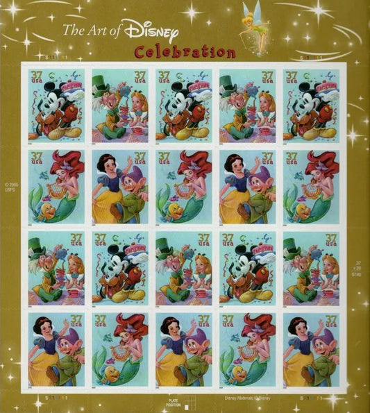 2005 DISNEY 37 Cent U.S.A. STAMPS Sheets of 20