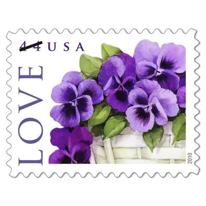 2010 US LOVE Pansies in a Basket Collectible Stamps Sheets of 20
