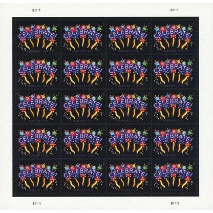 2011 US Neon Celebrate Forever Stamp Sheets of 20
