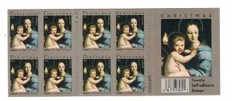 2011 US Raphael Madonna of the Candelabra Stamps Sheets of 20
