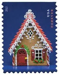 2013 US Gingerbread Houses Forever Stamp Sheets of 20