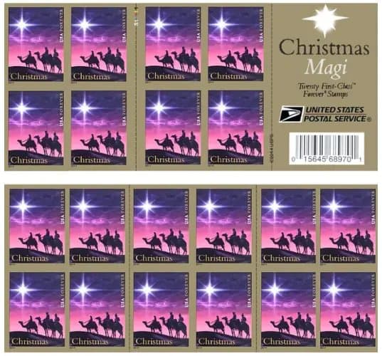 2014 US Christmas Magi Forever Stamp Sheets of 20