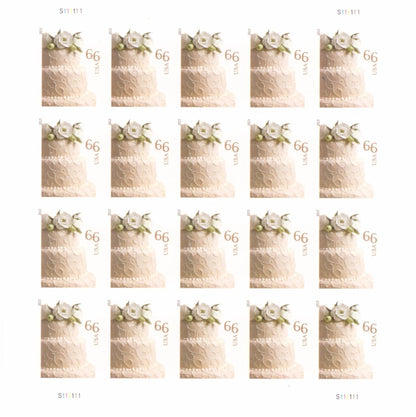 2014 US Wedding Cake Postage Stamps Sheets of 20