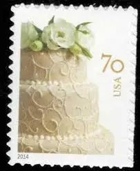 2014 US Wedding Cake Postage Stamps Sheets of 20