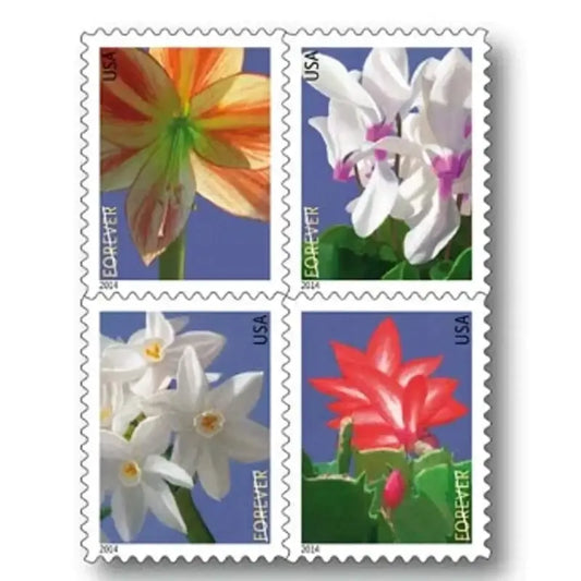 2014 US Winter Flowers Forever Stamp Sheets of 20