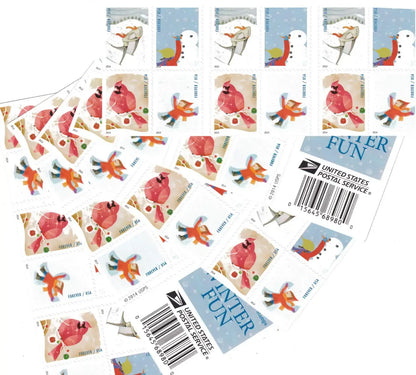 2014 US Winter Fun Forever Stamp Sheets of 20