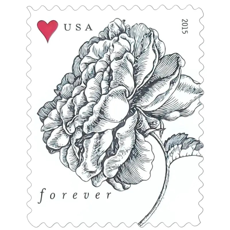 2015 us vintage rose forever wedding stamps Sheets of 20