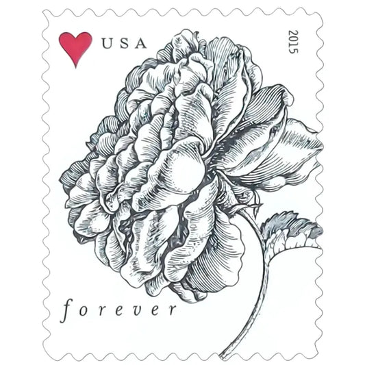 2015 us vintage rose forever wedding stamps Sheets of 20