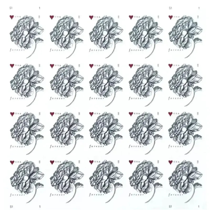 2015 us vintage rose forever wedding stamps Sheets of 20