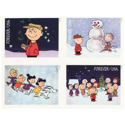 2015 US Charlie Brown Xmas Forever Stamps Sheets of 20