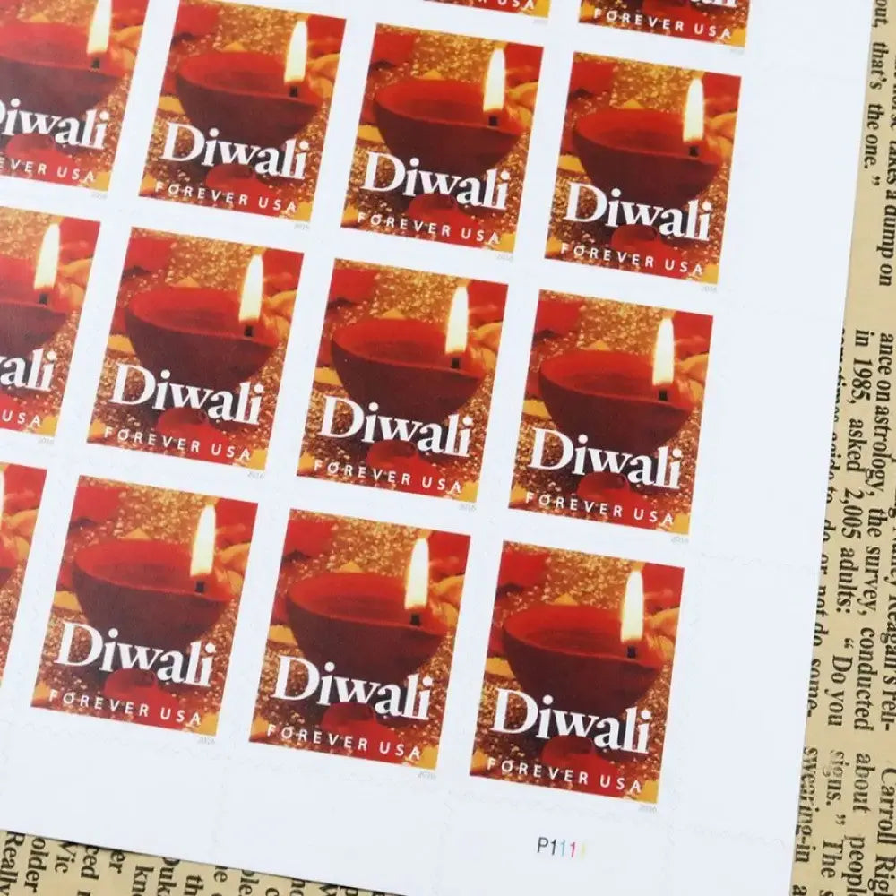 2016  US  Diwali  Celebration First  Class  Postage  Stamps Sheets of 20