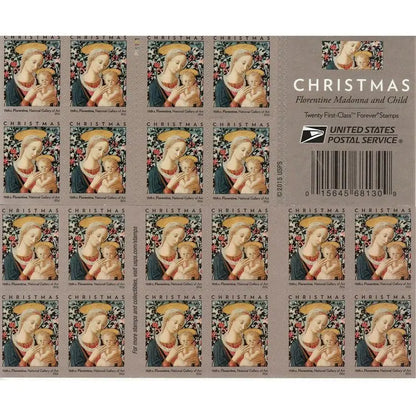 2016 US Florentine Madonna and Child Forever Stamps Sheets of 20