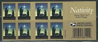 2016 US Nativity Forever Stamp Sheets of 20