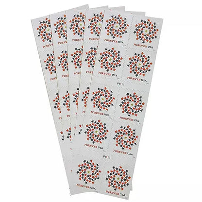 2016 US Stars Red Blue Forever Stamp Sheets of 10