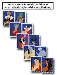 2017 US Disney Villains Forever Stamp Sheets of 20