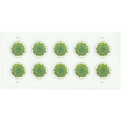 2017 US Global Green Succulent Forever Stamp Sheets of 10