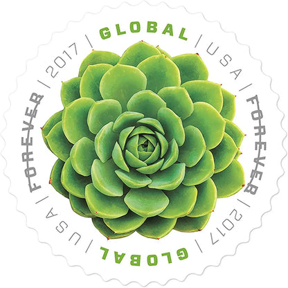2017 US Global Green Succulent Forever Stamp Sheets of 10