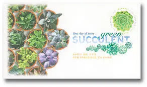 2017 US Global Green Succulent Forever Stamp Sheets of 10