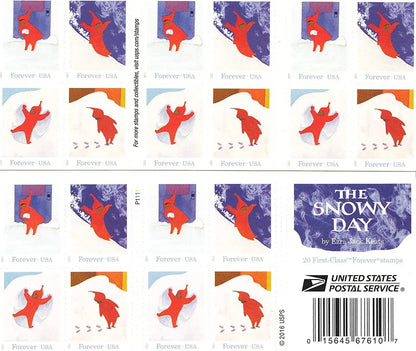 2017 us snowy day stamp Sheets of 20