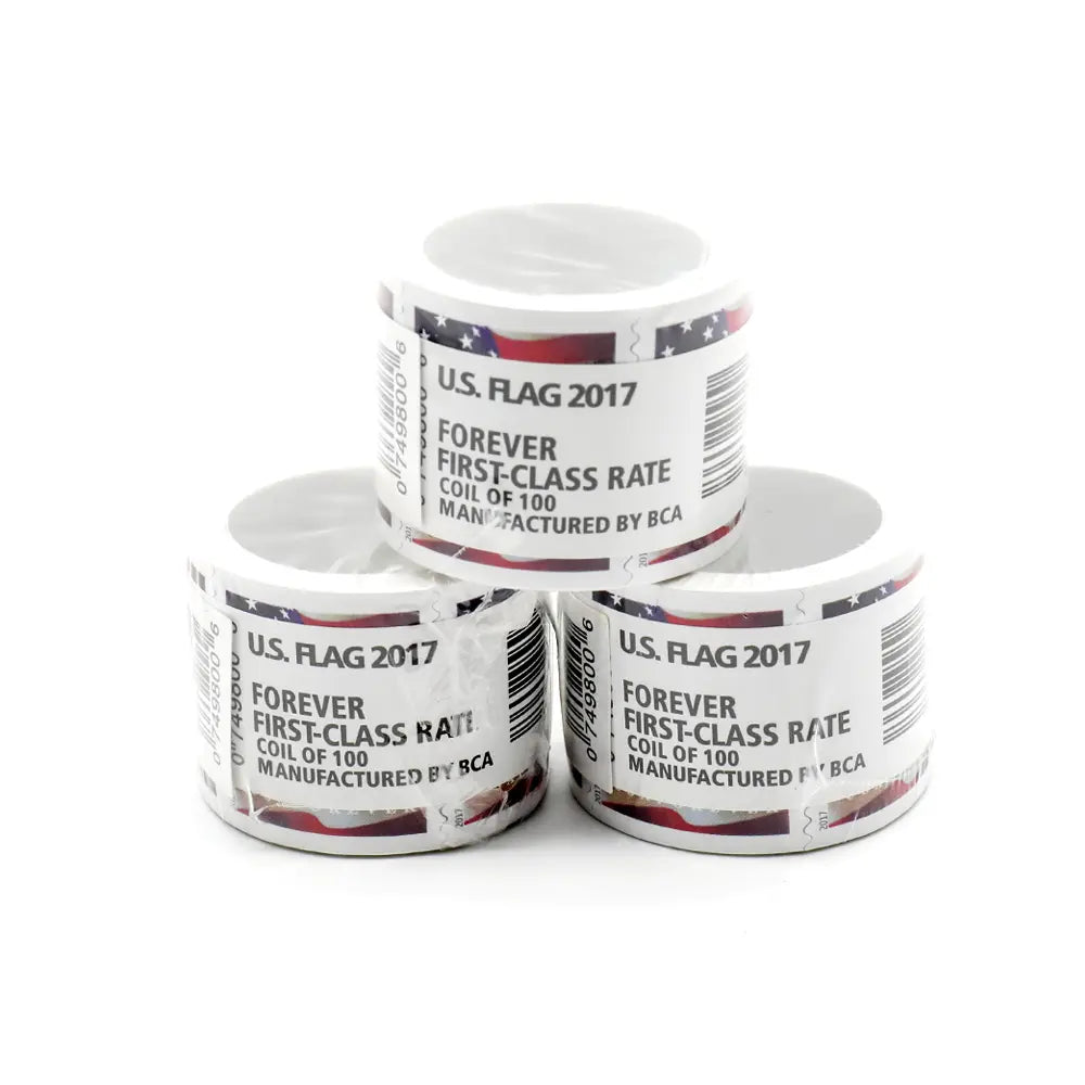 2017 US Forever American Flag Stamps roll of 100