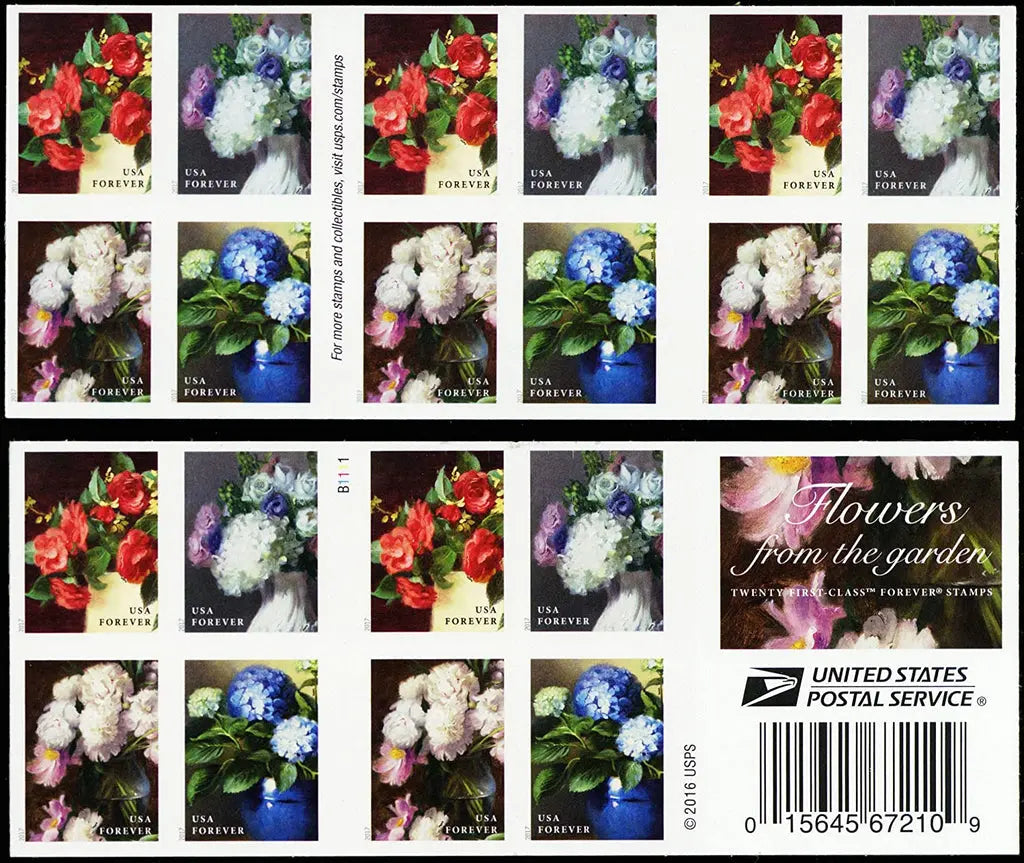 (2017) US Flowers from The Garden Forever Stamps Sheets of 20