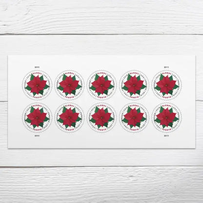 2018 US Global Poinsettia Stamps Sheets of 10