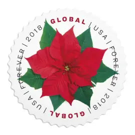 2018 US Global Poinsettia Stamps Sheets of 10
