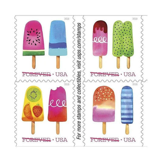 2018 US Ice Cream Self Forever Stamp Sheets of 20