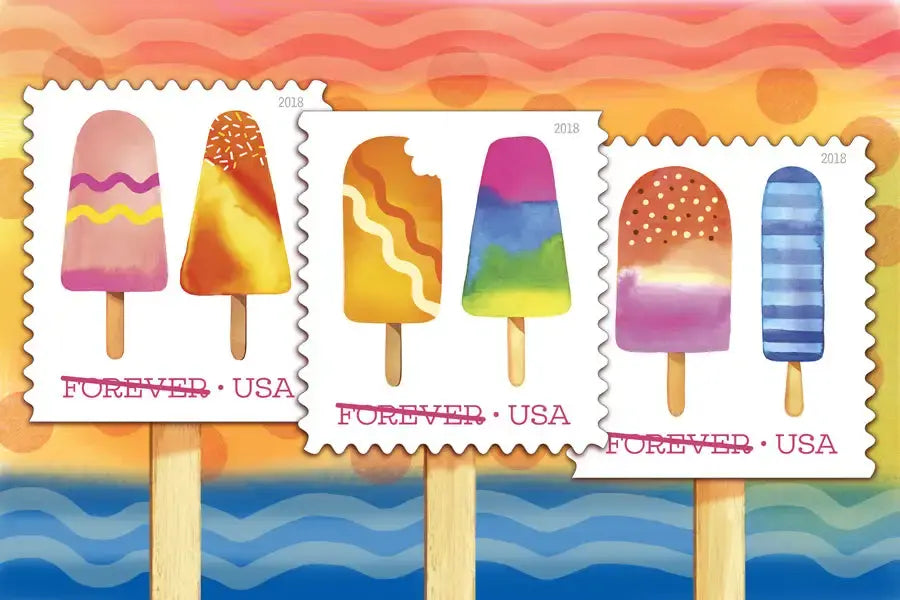2018 US Ice Cream Self Forever Stamp Sheets of 20