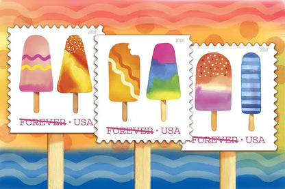 2018 US Ice Cream Self Forever Stamp Sheets of 20