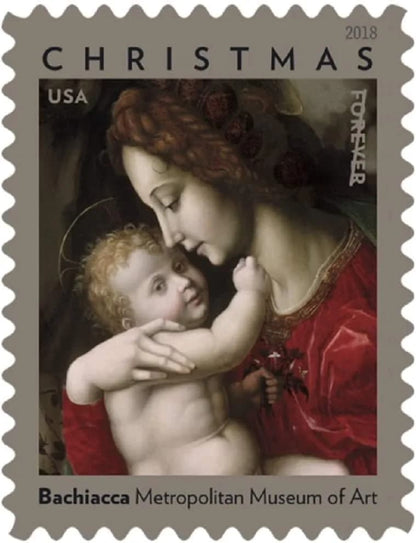 2018US  Madonna and Child Forever Stamp Sheets of 20