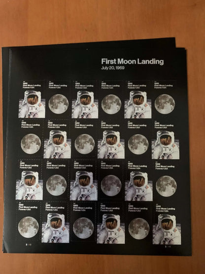 2019  US  1969  50th  Anniversary  Moon  Landing  Forever  Stamp Sheets of 20