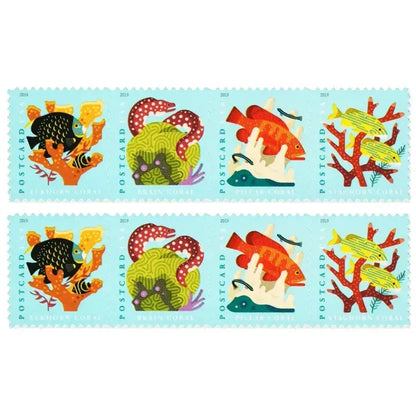 2019 US Coral Reefs Postcard Stamps Sheets of 20