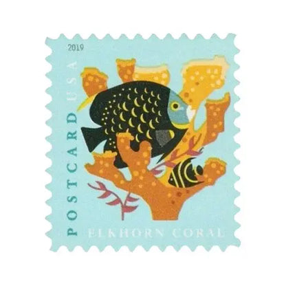 2019 US Coral Reefs Postcard Stamps Sheets of 20