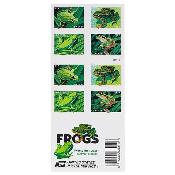 2019 US Frogs Forever Stamp Sheets of 20