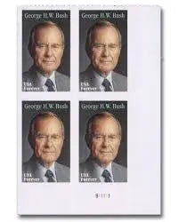2019 US George H.W. Bush Forever Stamp Sheets of 20